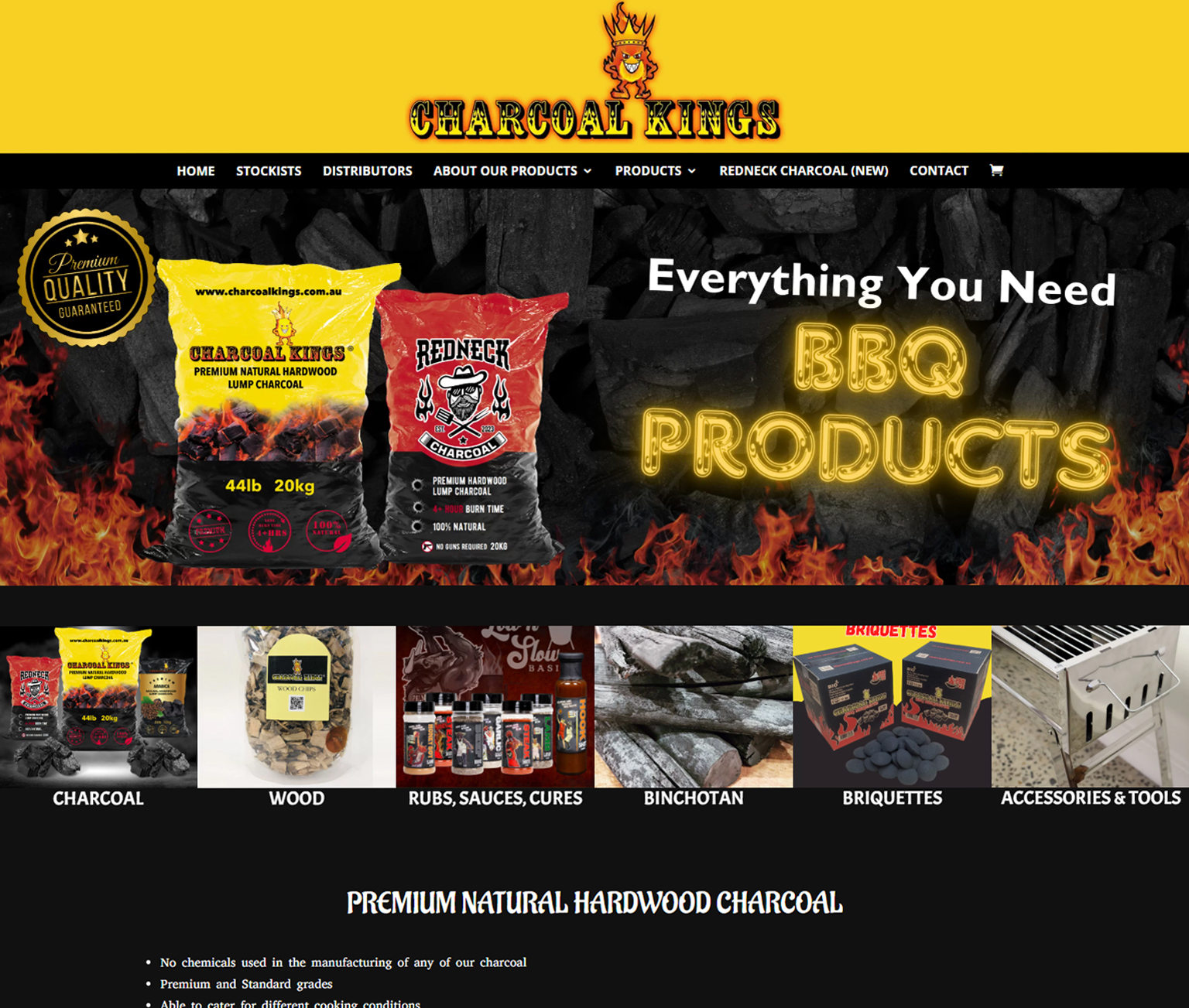 Charcoal Kings Homepage Charcoal Kings Homepage